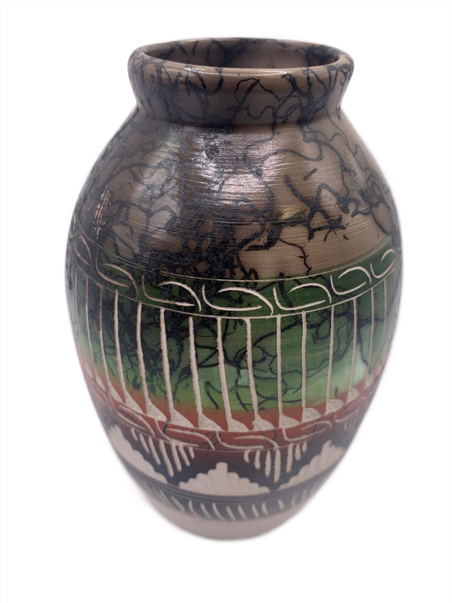 Navajo Etched Hand Crafted Pottery