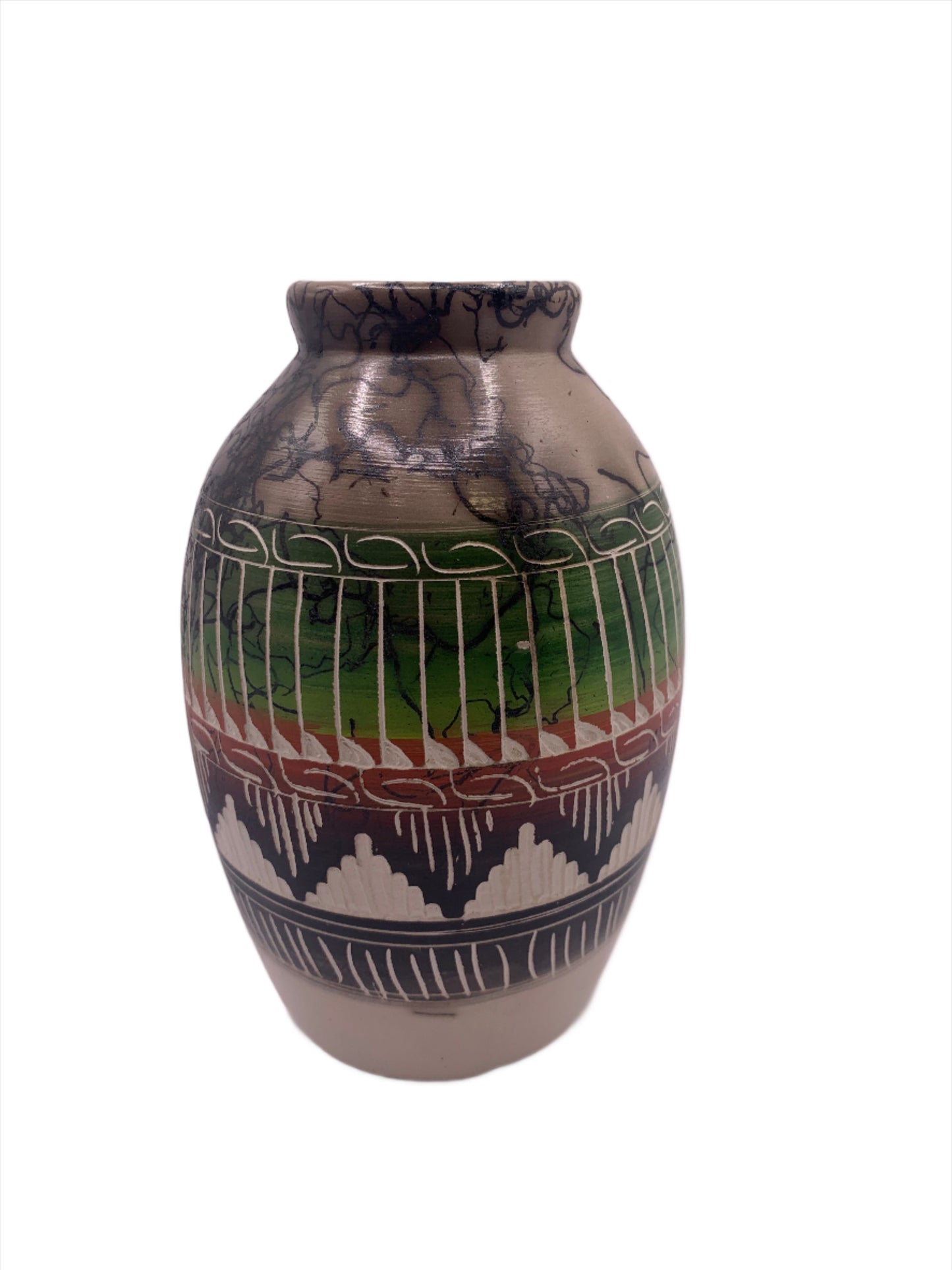 Navajo Etched Hand Crafted Pottery