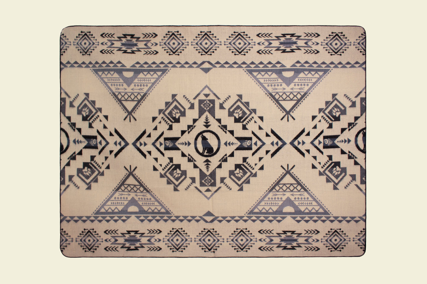Southwest Saddle Throw Navajo Ultra-Soft Alpaca Wool Blanket