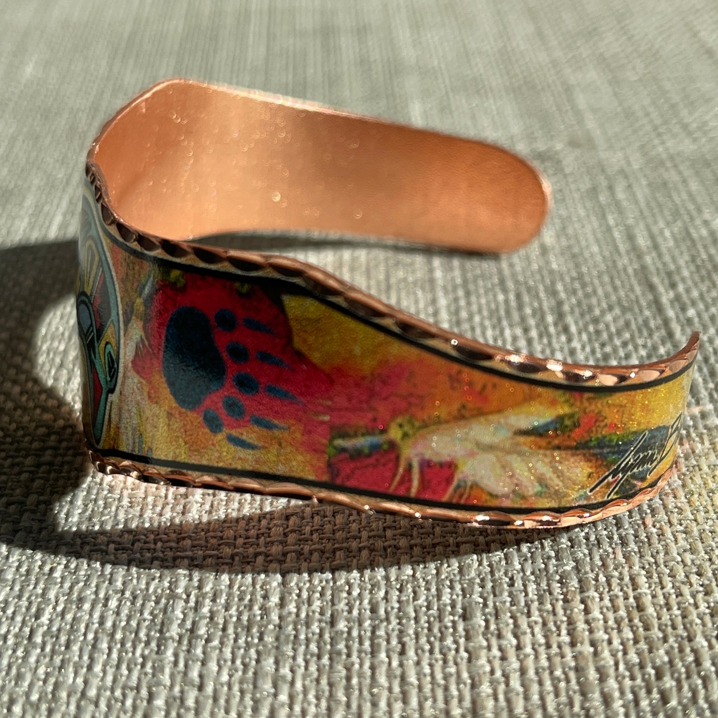 Barre Painted Copper Bracelet Large