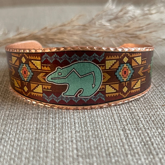 Ahwi Painted Copper Bracelet