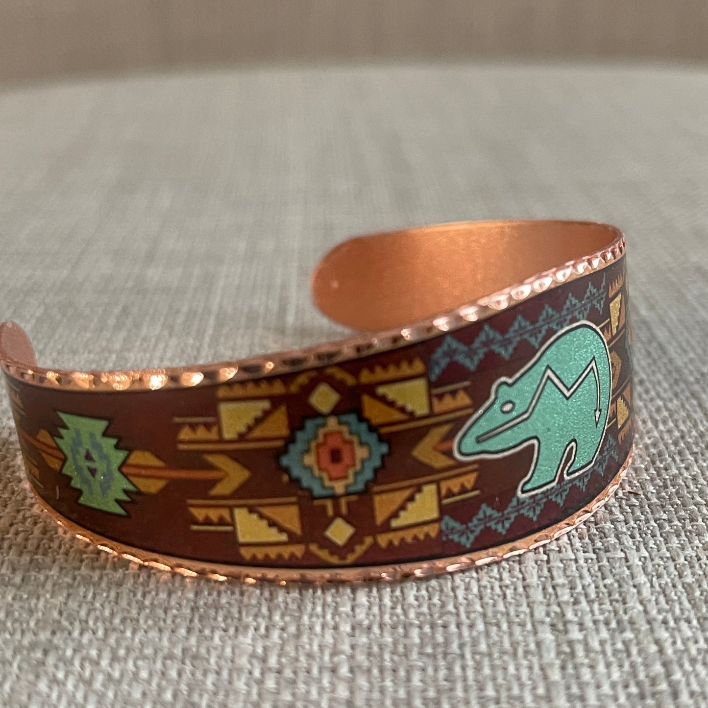 Ahwi Painted Copper Bracelet