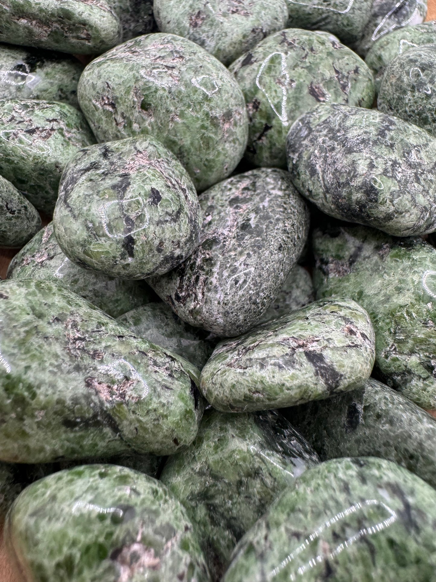 Tumbled Chrome Diopside Stones – Prosperity, Clarity & Healing Energy