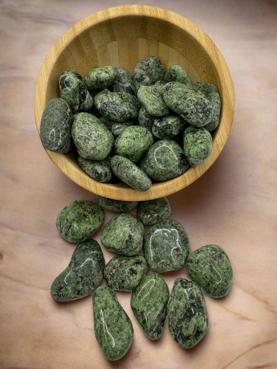 Tumbled Chrome Diopside Stones – Prosperity, Clarity & Healing Energy