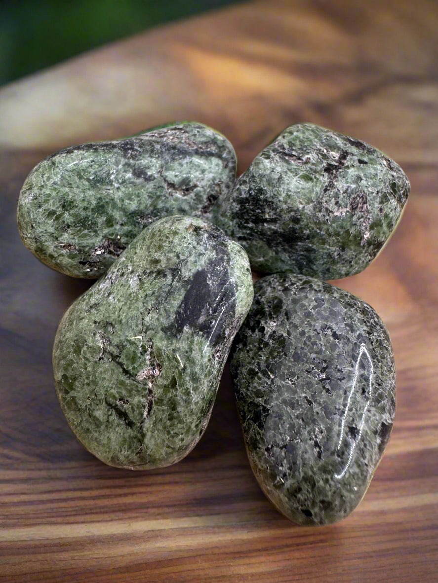 Tumbled Chrome Diopside Stones – Prosperity, Clarity & Healing Energy
