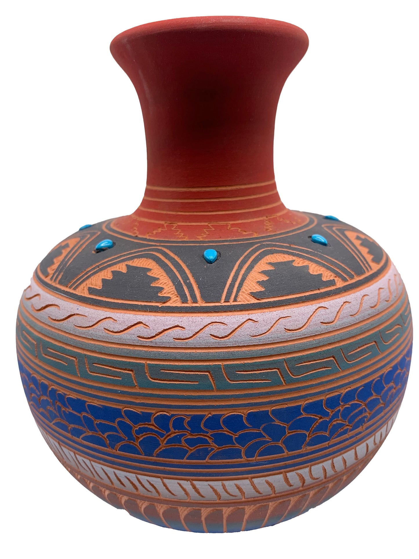 Navajo Etched Pottery by Robinson Valencia