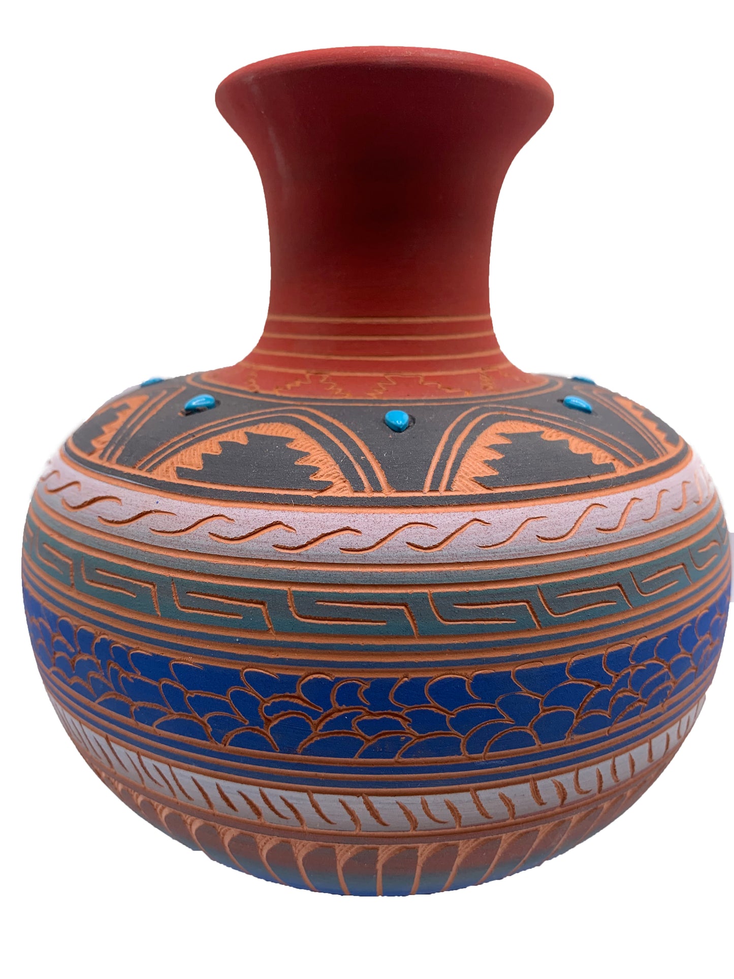 Navajo Etched Pottery by Robinson Valencia