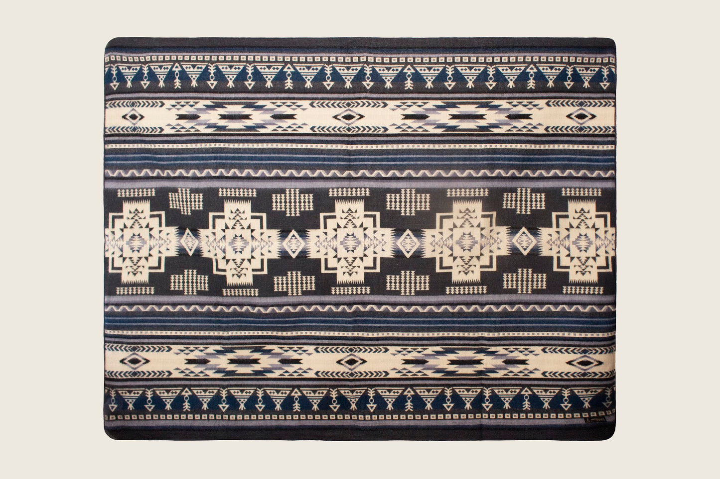 Southwest Saddle Throw Midnight Mesa Ultra-Soft Alpaca Wool Blanket