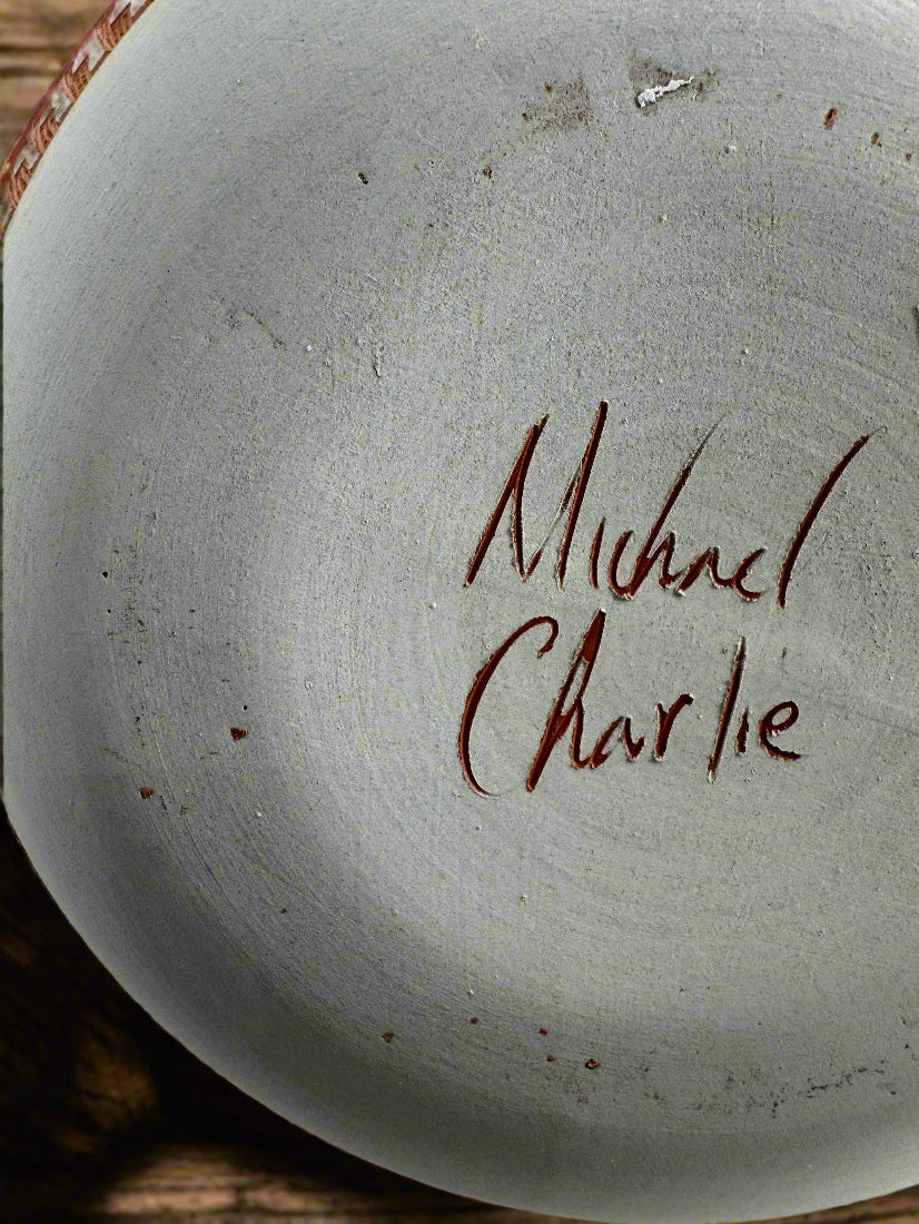 Navajo Etched Pottery By Michael Charlie