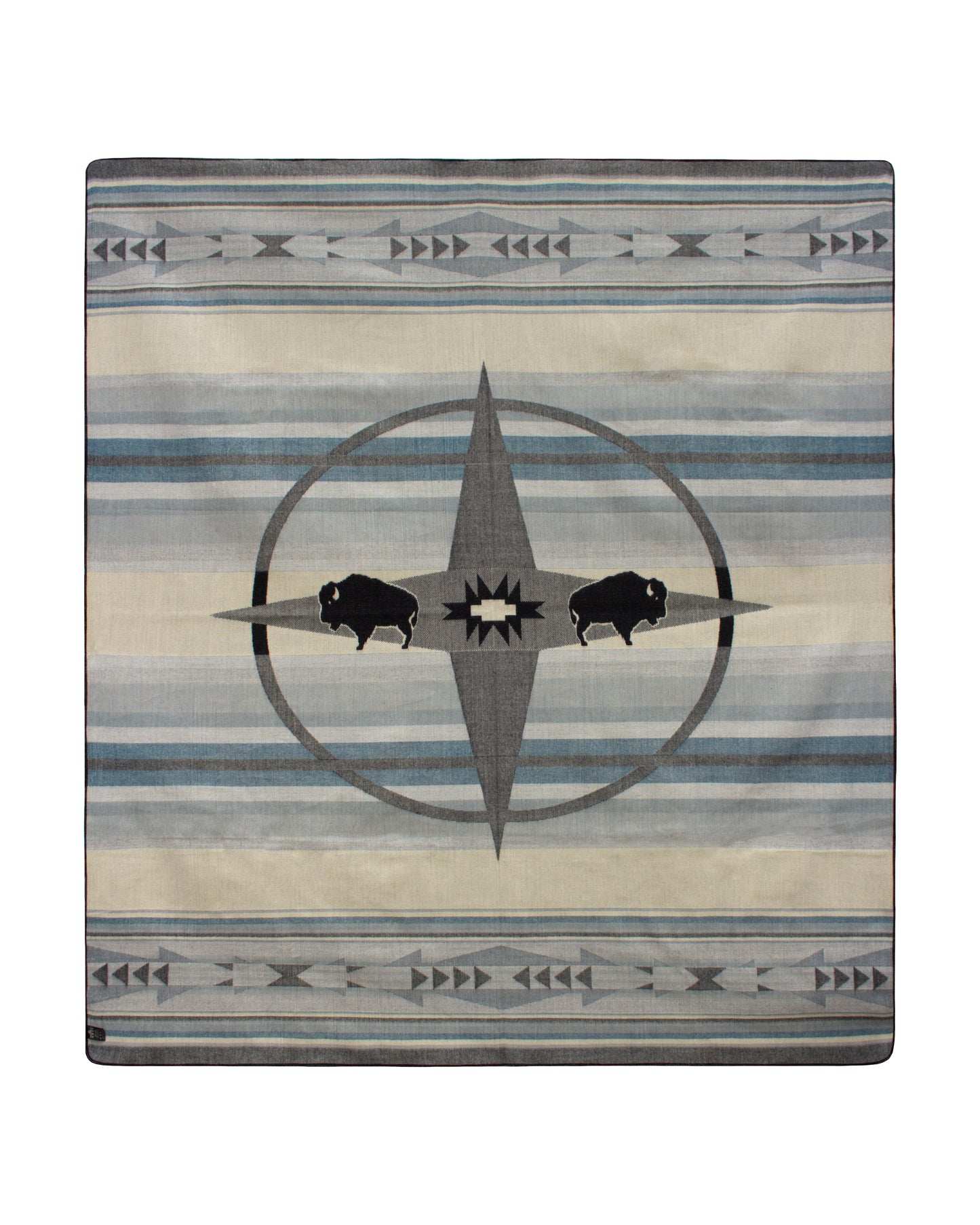 Ultra-Soft Alpaca Wool Southwest Queen Blanket - Bison Vista