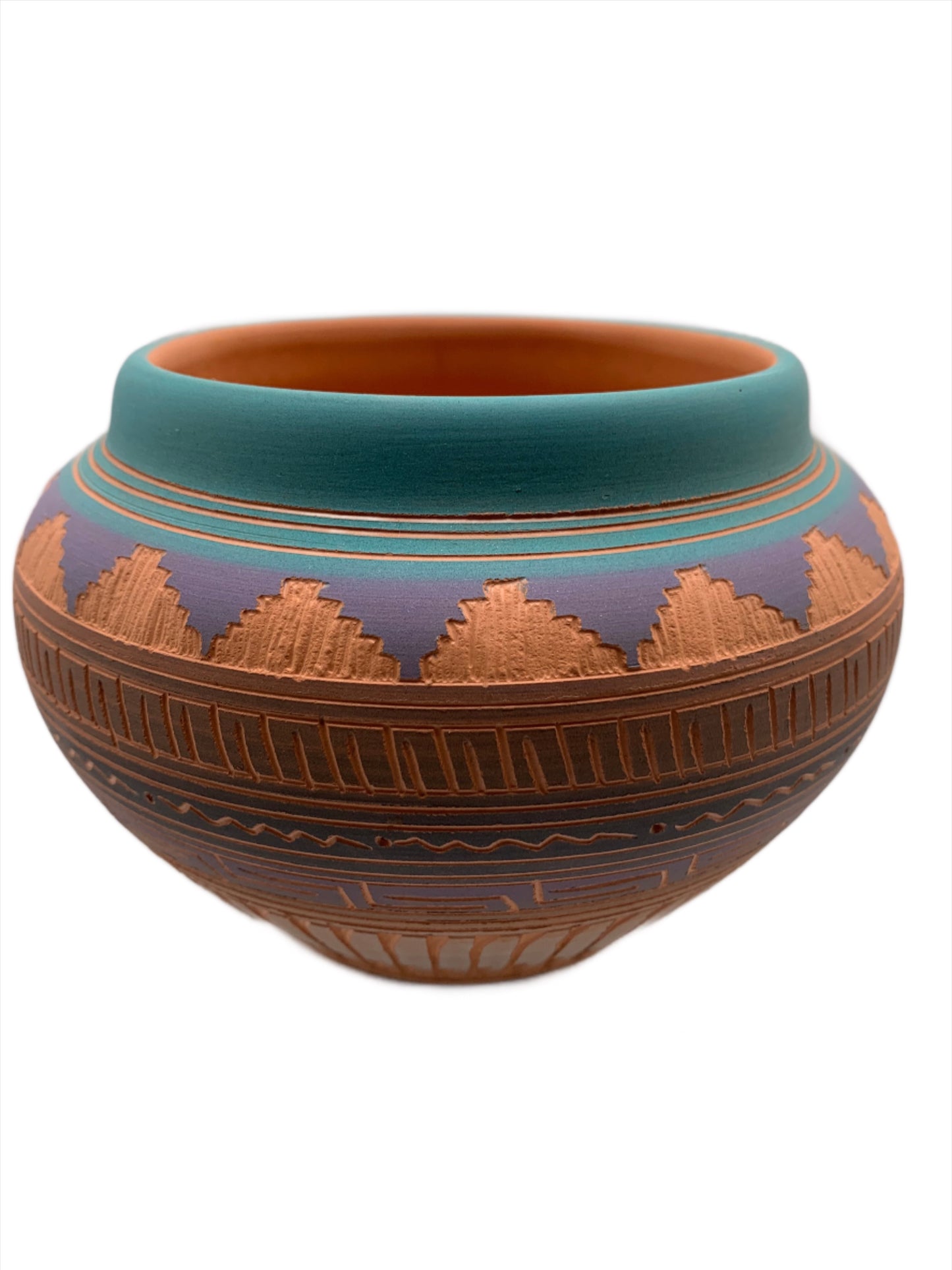 Navajo Etched Pottery By Michael Charlie