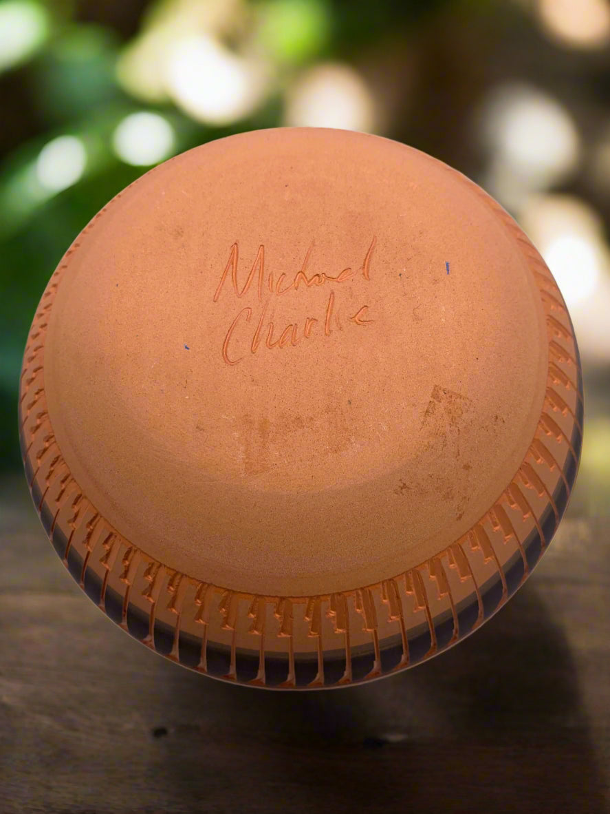 Navajo Etched Pottery By Michael Charlie
