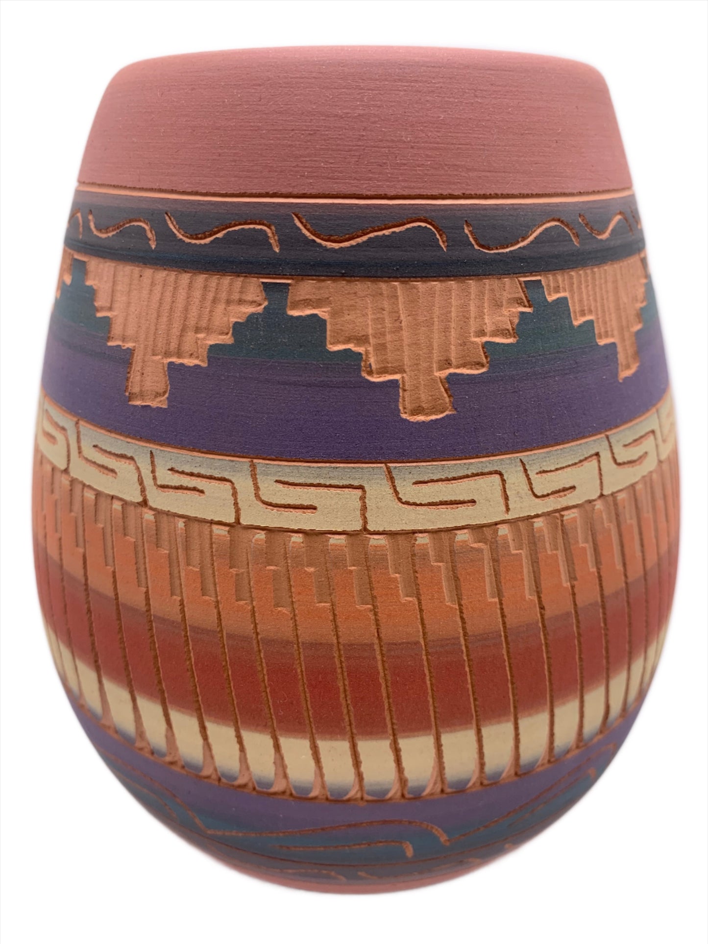 Navajo Etched Pottery By Michael Charlie