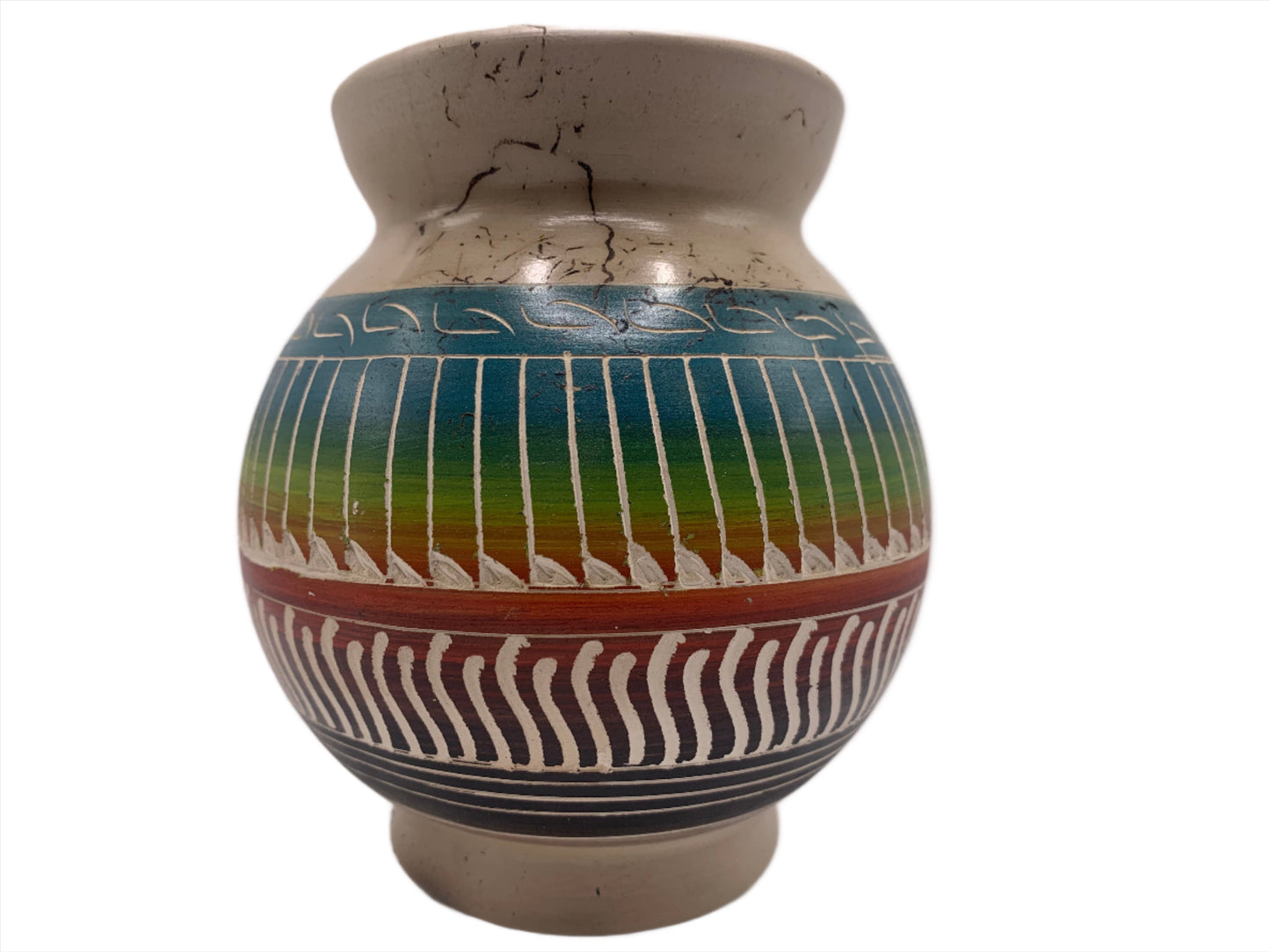 Navajo Etched Hand Crafted Pottery