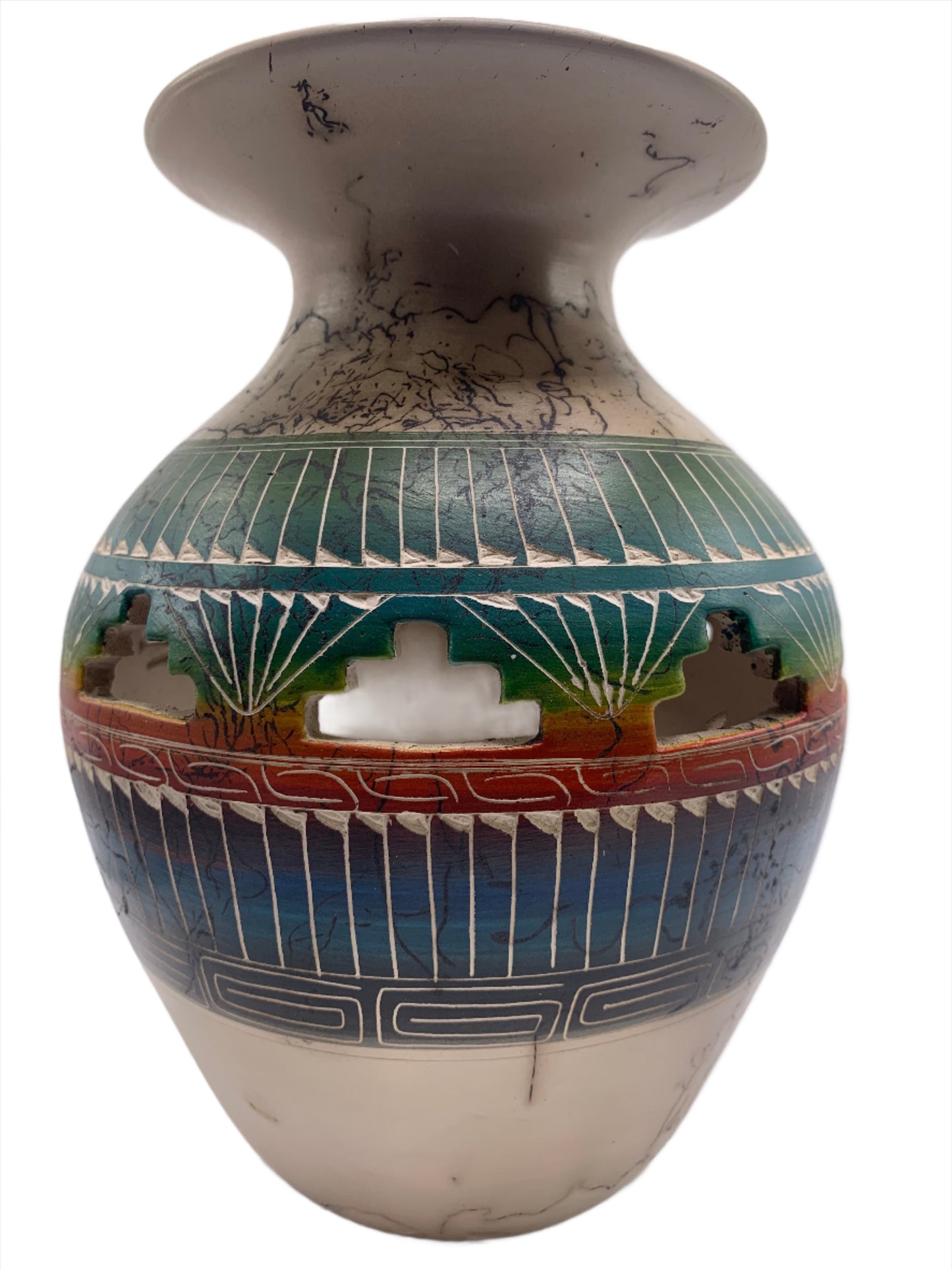 Navajo Etched Hand Crafted Pottery