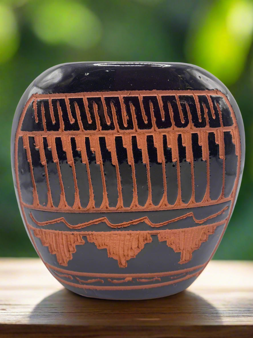 Navajo Etched Pottery