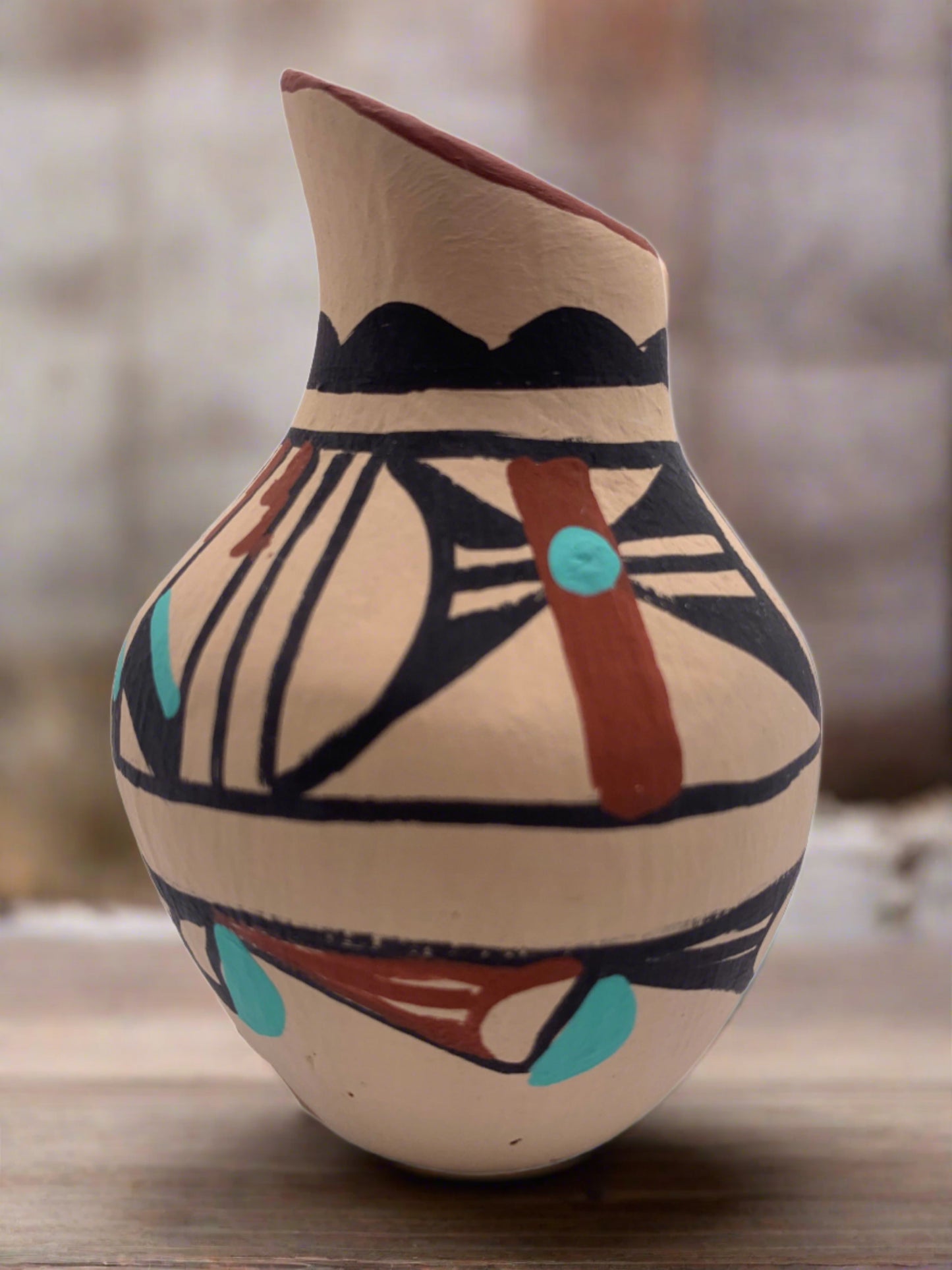 Native American Acoma Pueblo Pottery By Chinana Jemez