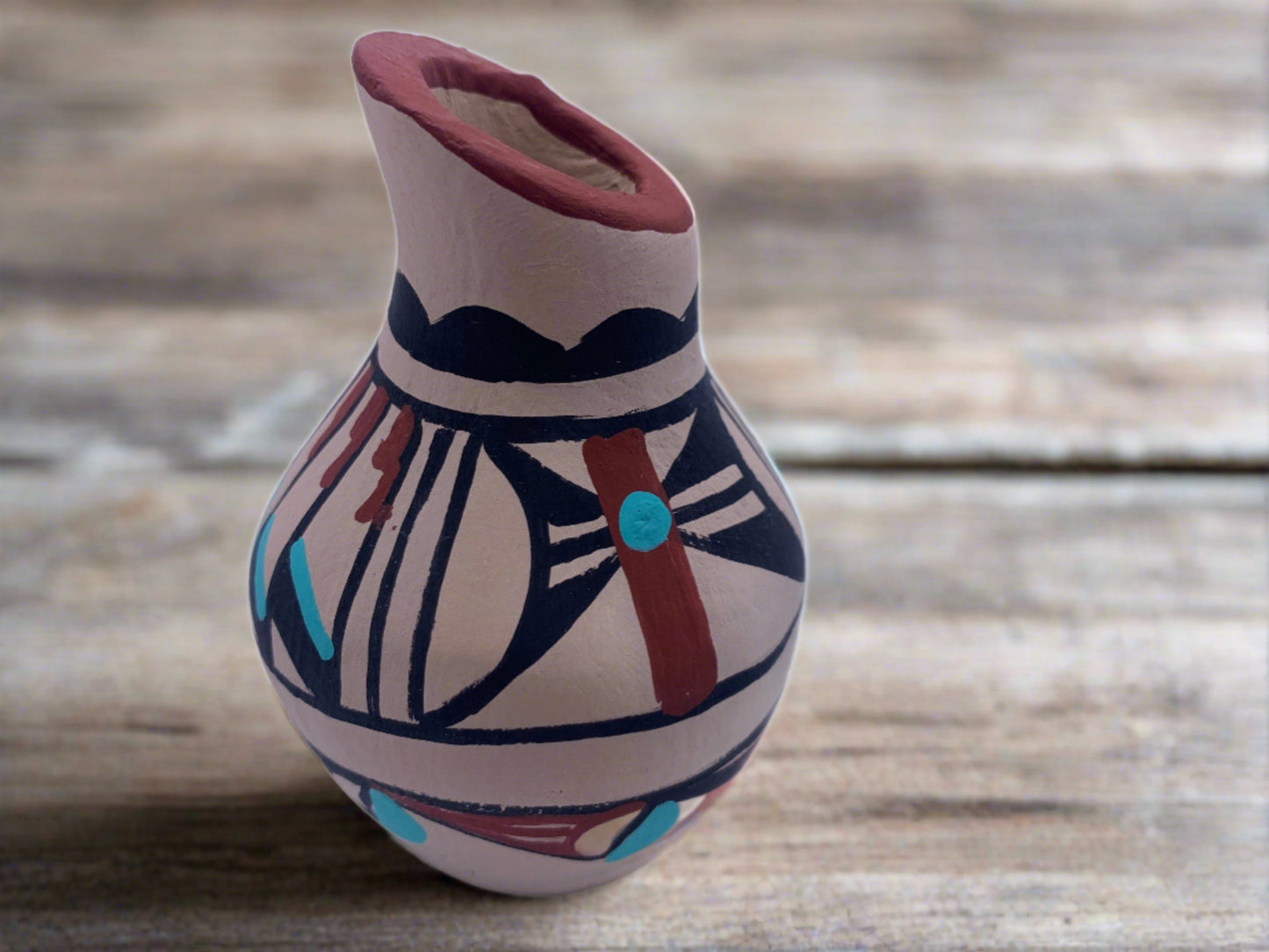 Native American Acoma Pueblo Pottery By Chinana Jemez