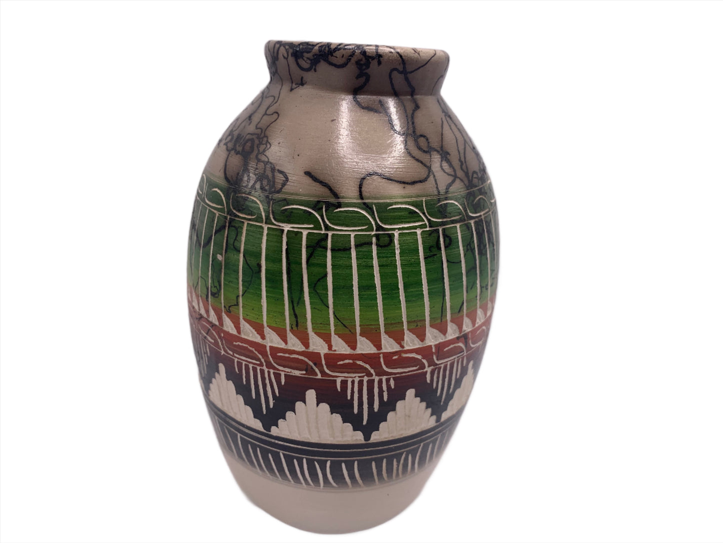 Navajo Etched Hand Crafted Pottery