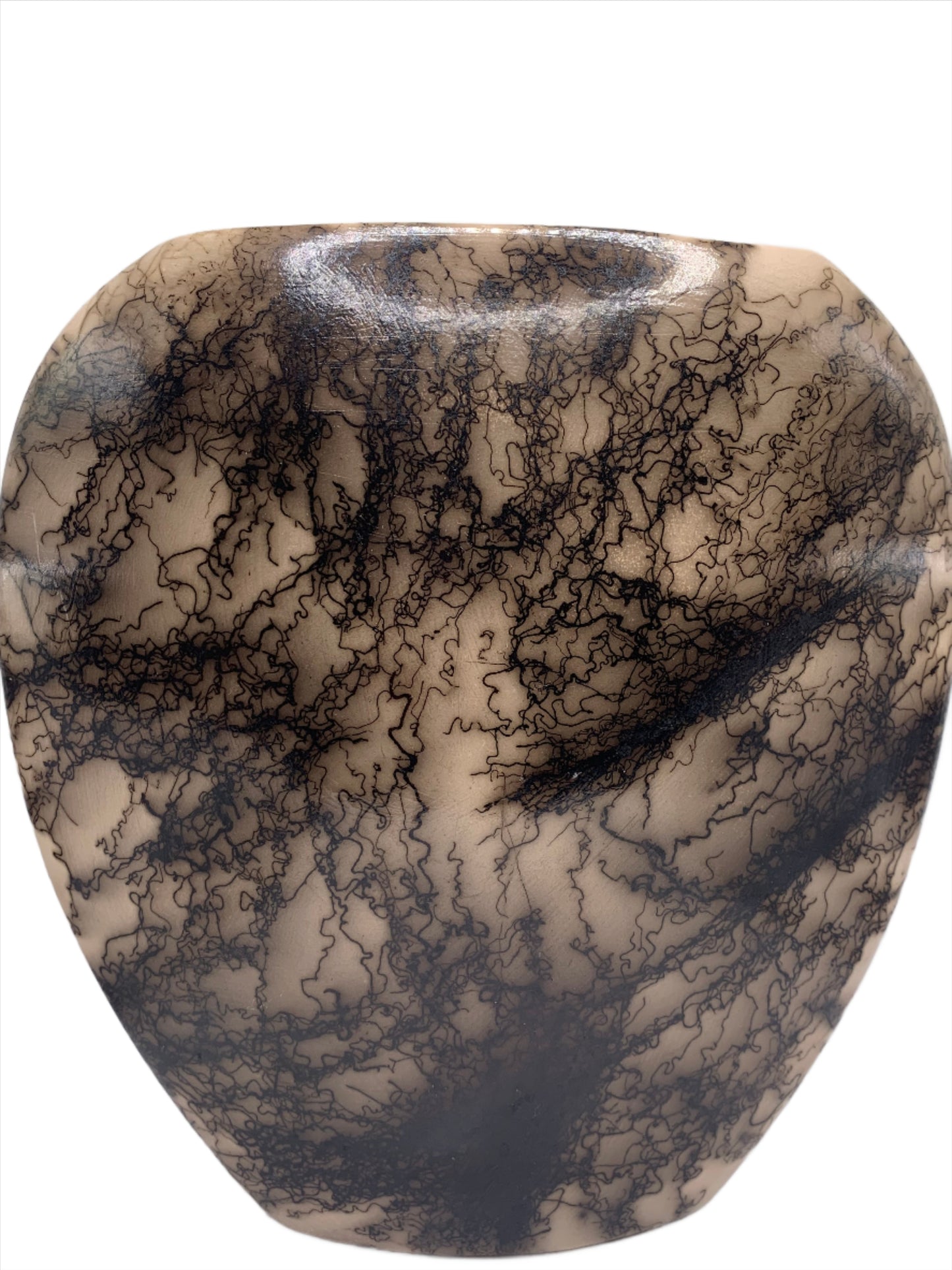 Native American Navajo Horse Hair Pottery by T. Vail Jr