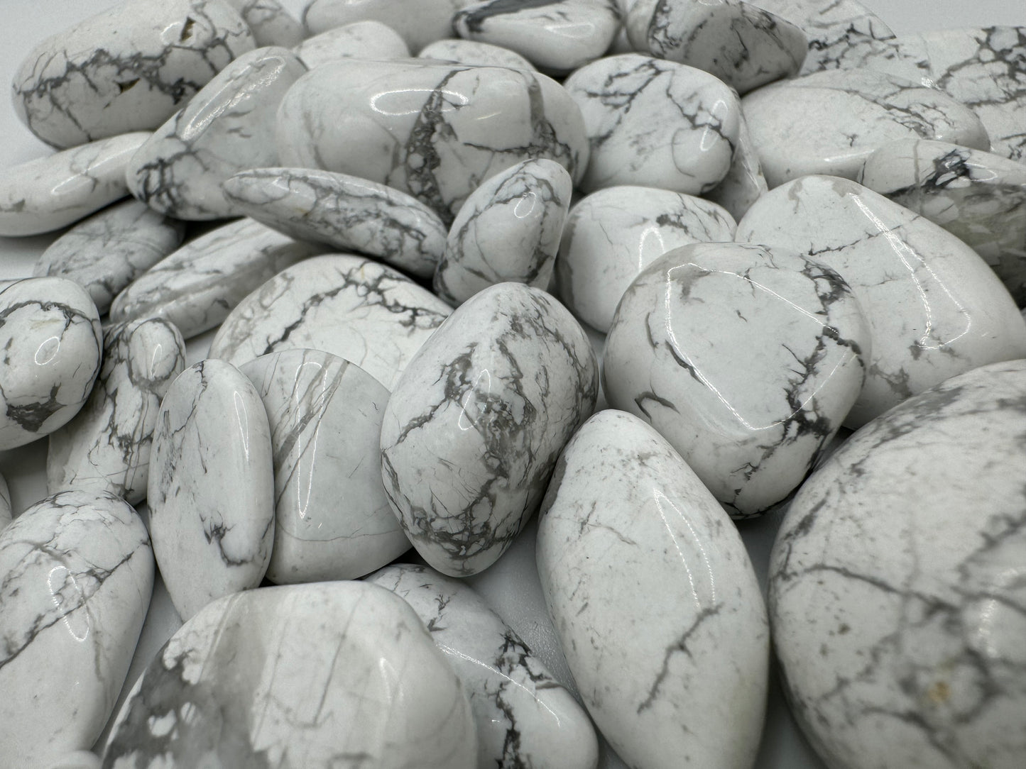 Natural White Howlite Stones – Calming & Stress Relief Crystal