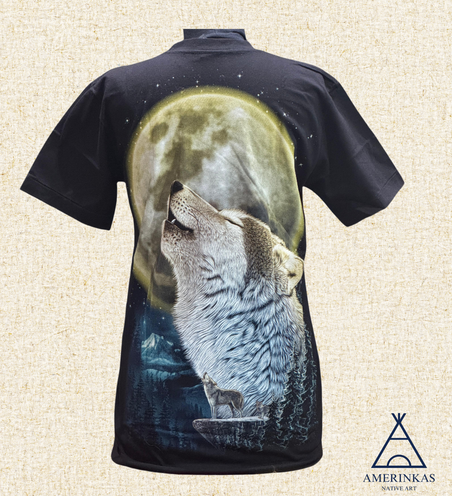 Golden Moon Wolf T-Shirt