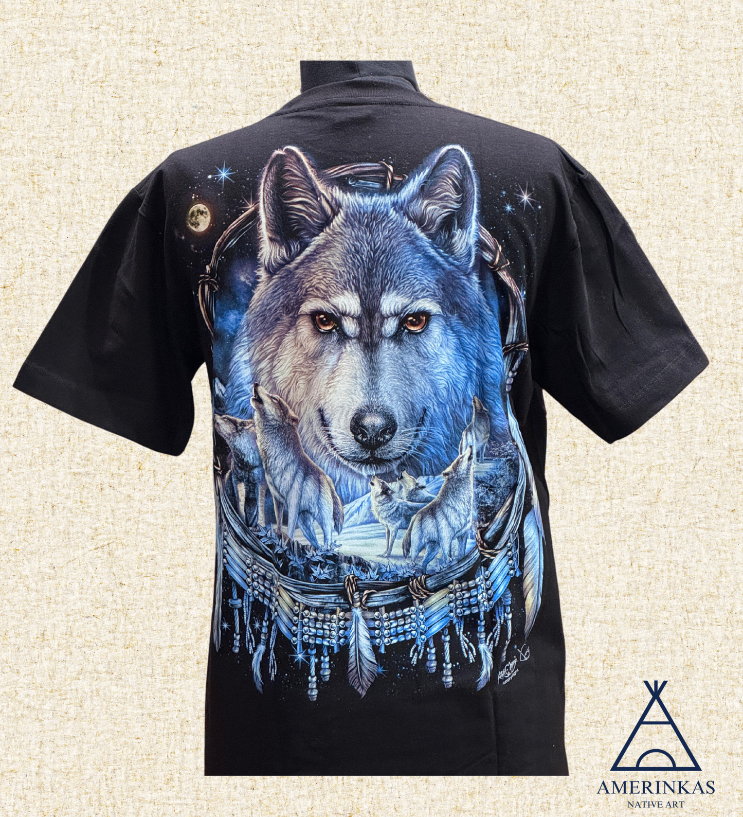 Spirit Wolf Dreamcatcher T-Shirt