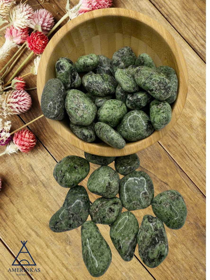 Tumbled Chrome Diopside Stones – Prosperity, Clarity & Healing Energy