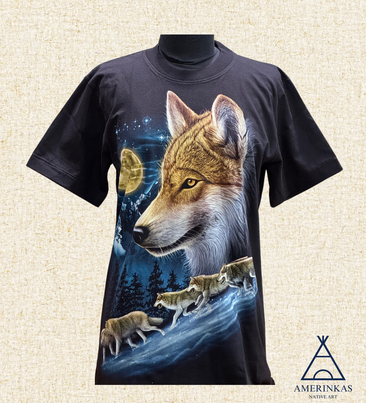Wolf Spirit Moon T-shirt