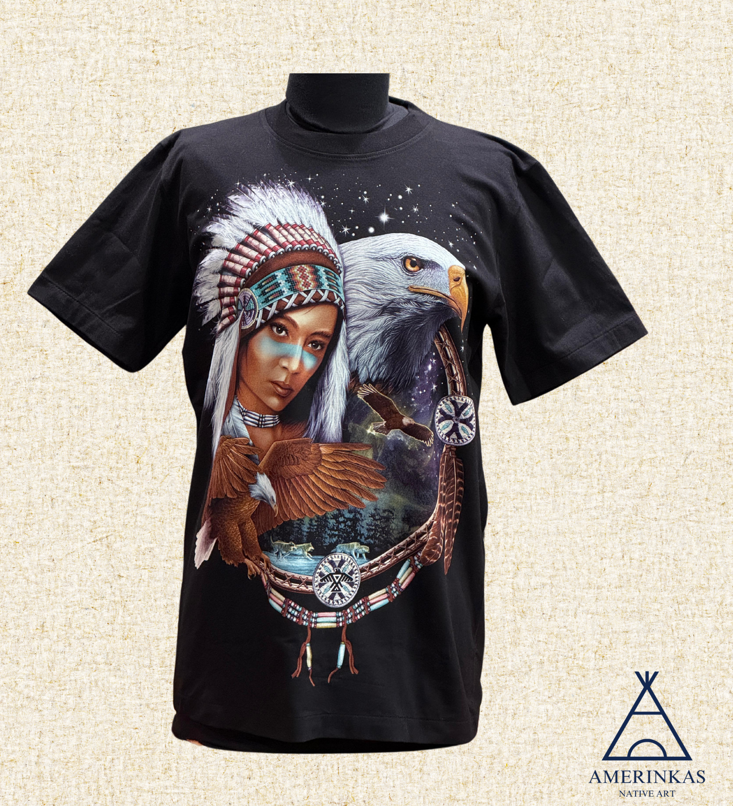 Eagle Spirit & Warrior Woman T-Shirt