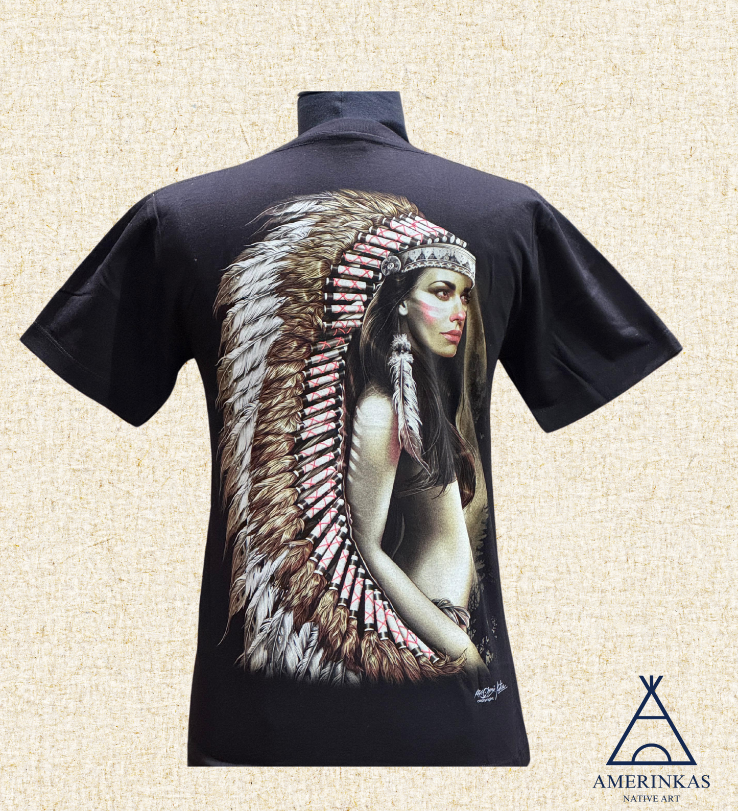 Warrior Spirit Feather Headdress T-Shirt