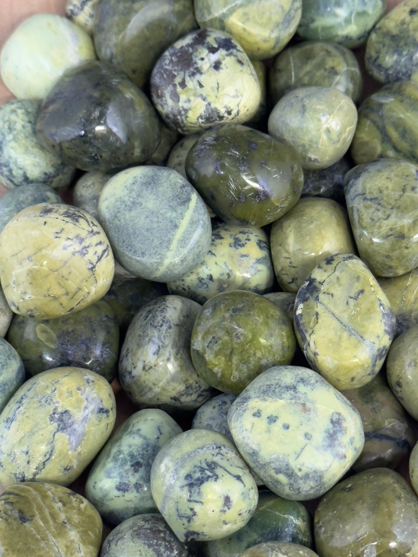 Natural Green Serpentine Stones – Healing & Grounding Energy