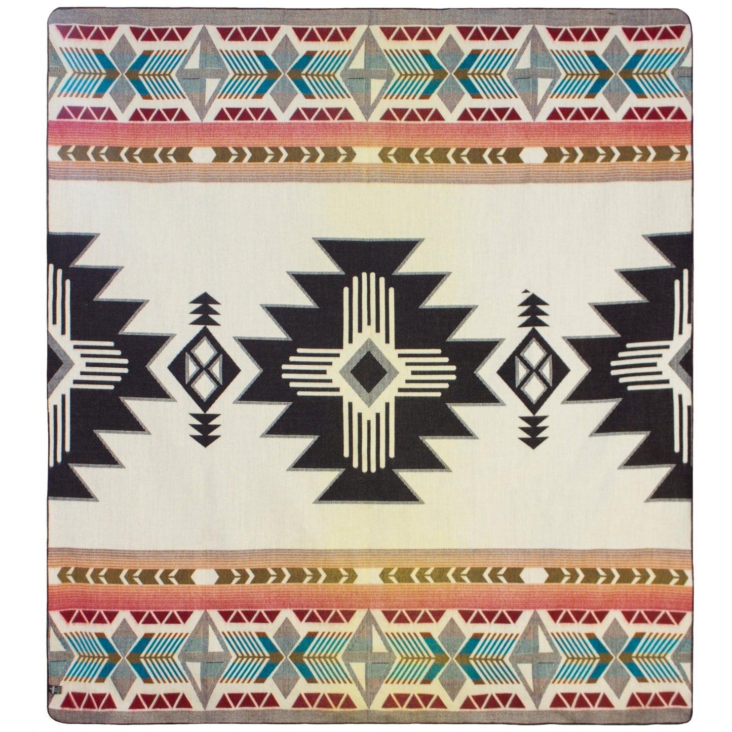 Ultra-Soft Alpaca Wool Southwest Queen Blanket - Buffalo Spirit