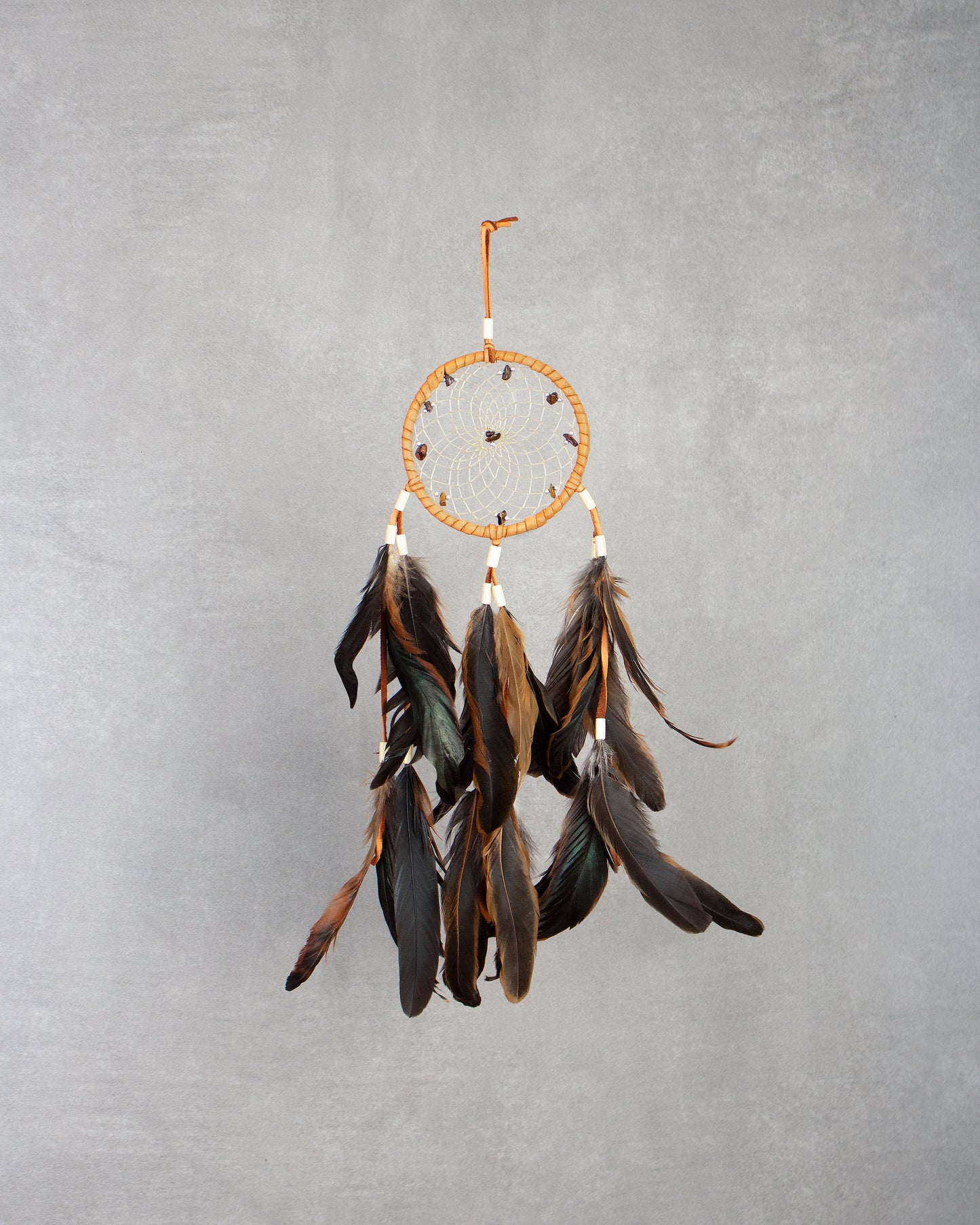 Dream Catcher Size 1 - Deer Tail Tigers Eye