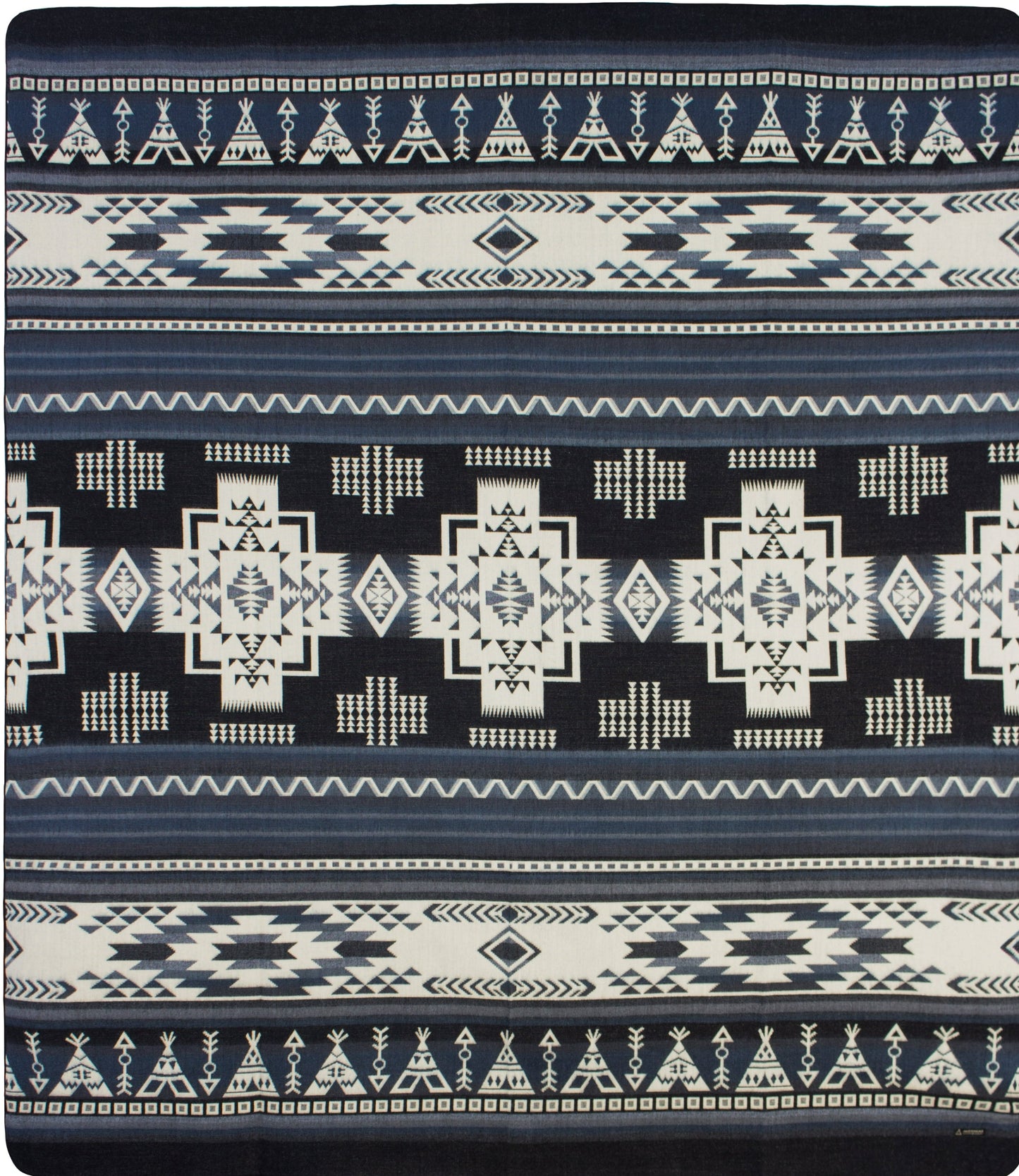 Ultra-Soft Alpaca Wool Southwest Queen Blanket - Denali