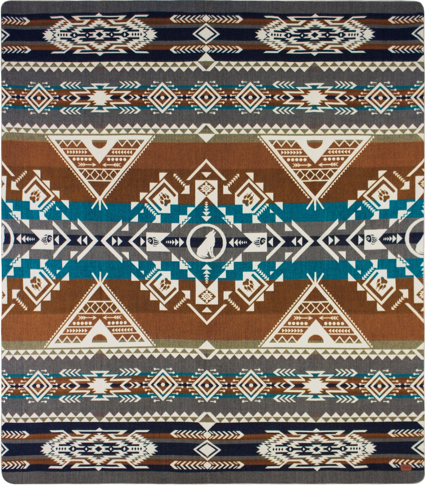 Ultra-Soft Alpaca Wool Southwest Queen Blanket - Rainier