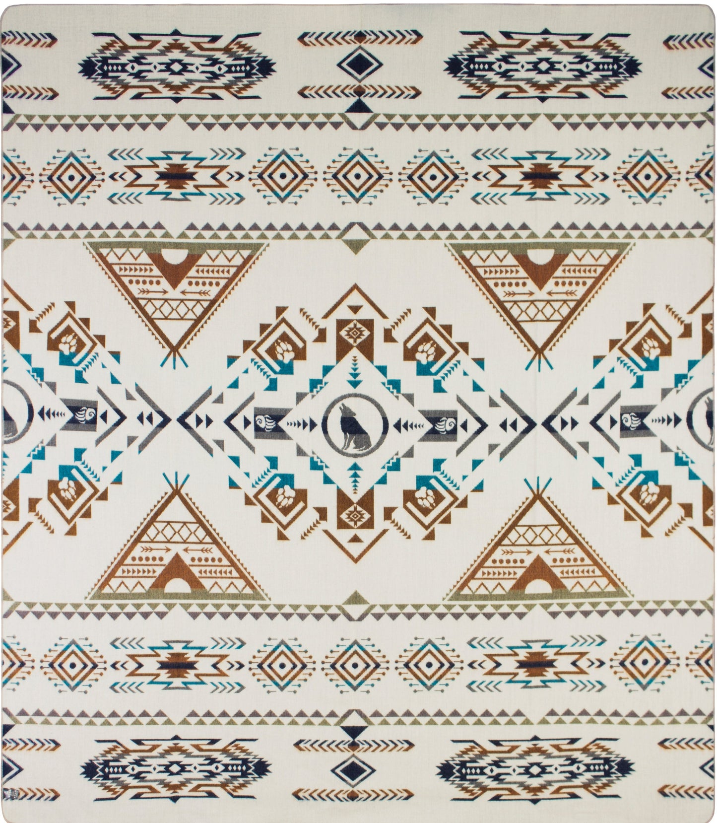 Ultra-Soft Alpaca Wool Southwest Queen Blanket - Rainier