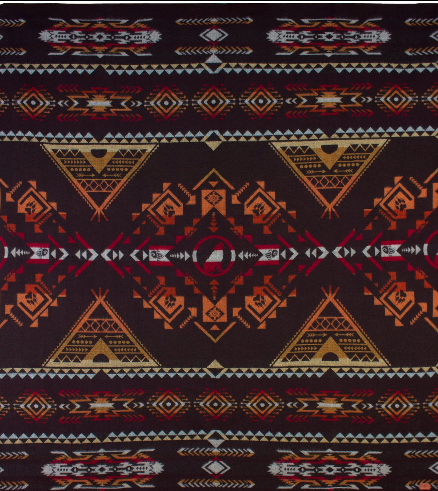 Ultra-Soft Alpaca Wool Southwest Queen Blanket - Sequoia