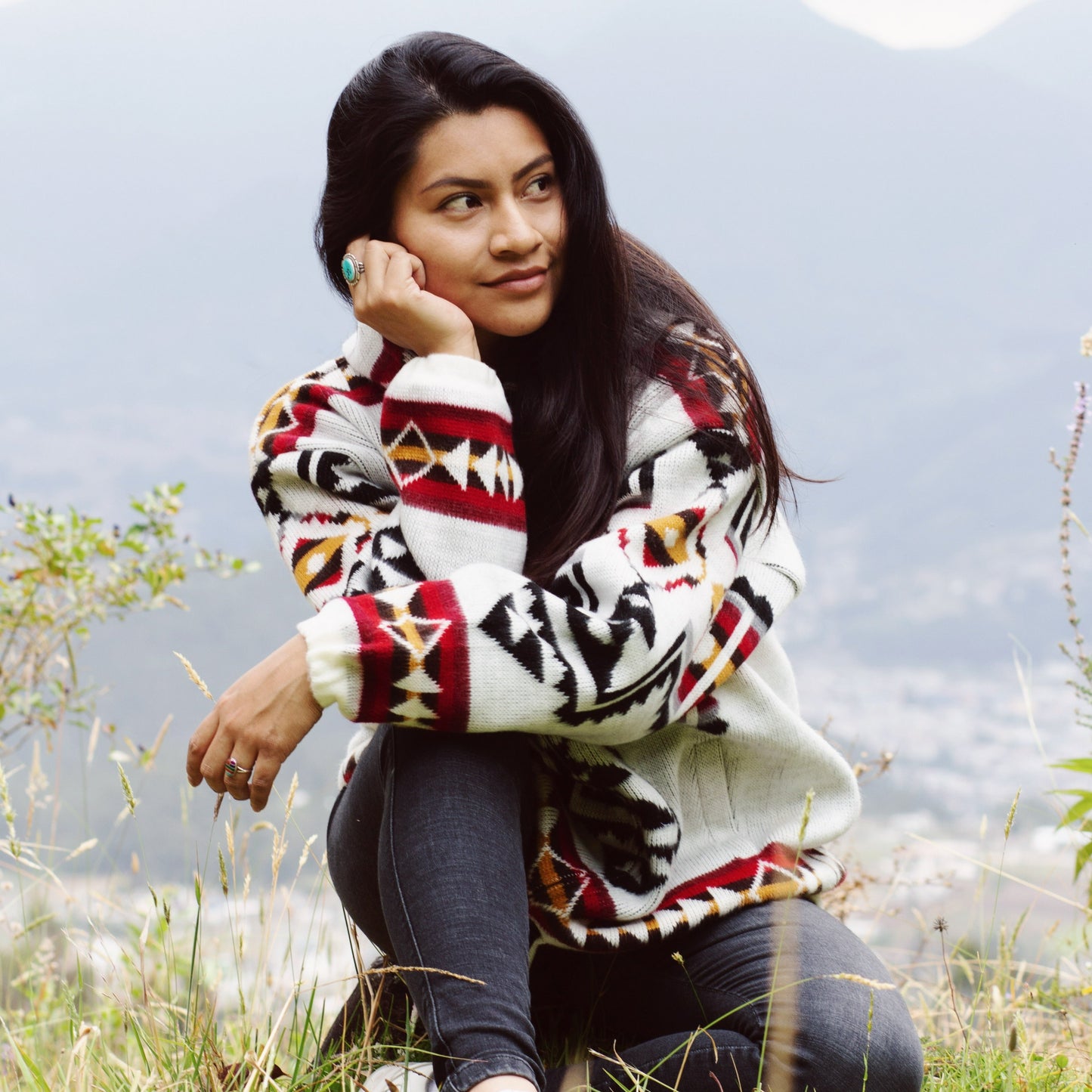 Indian Head Dress Wool Jacket
