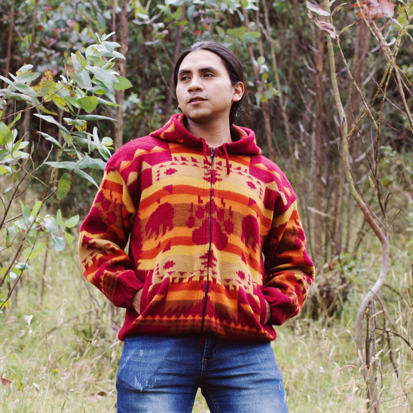 Orange Sunrise Wool Jacket