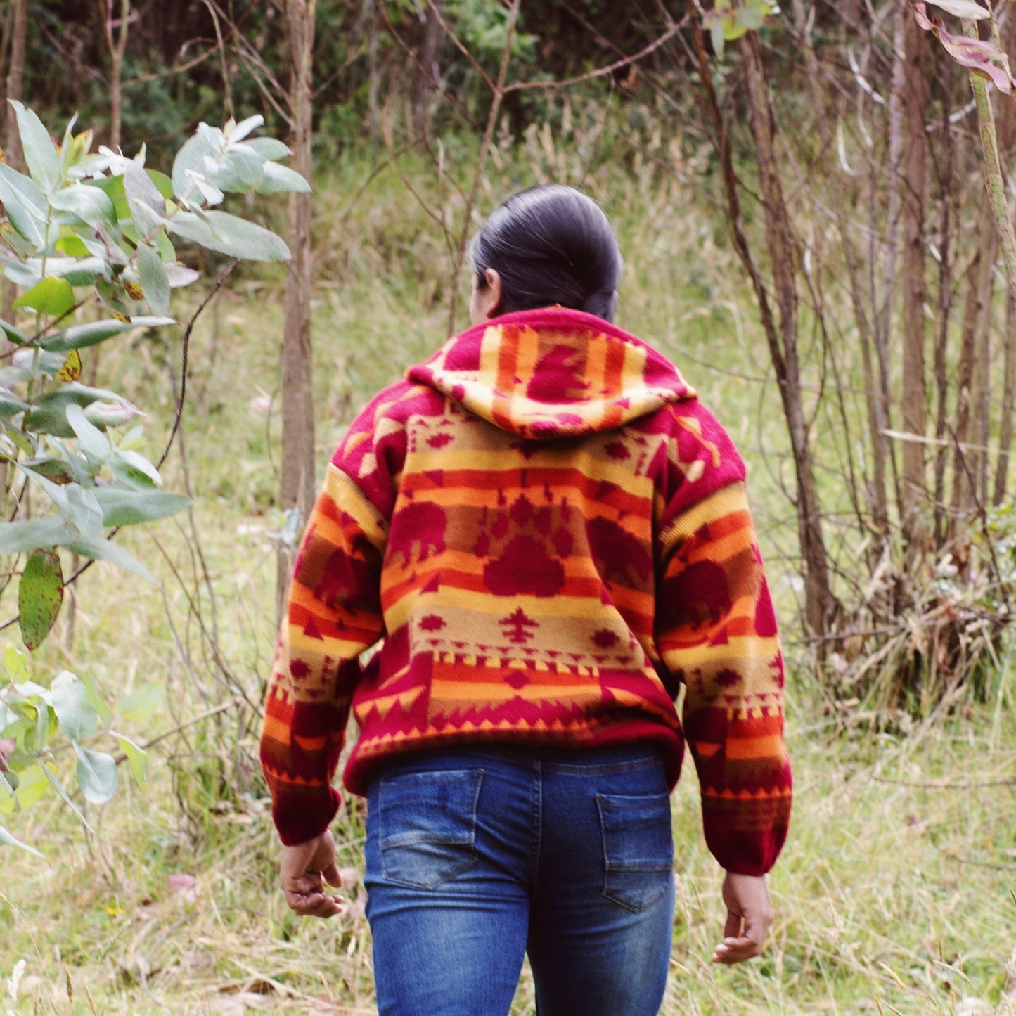 Orange Sunrise Wool Jacket
