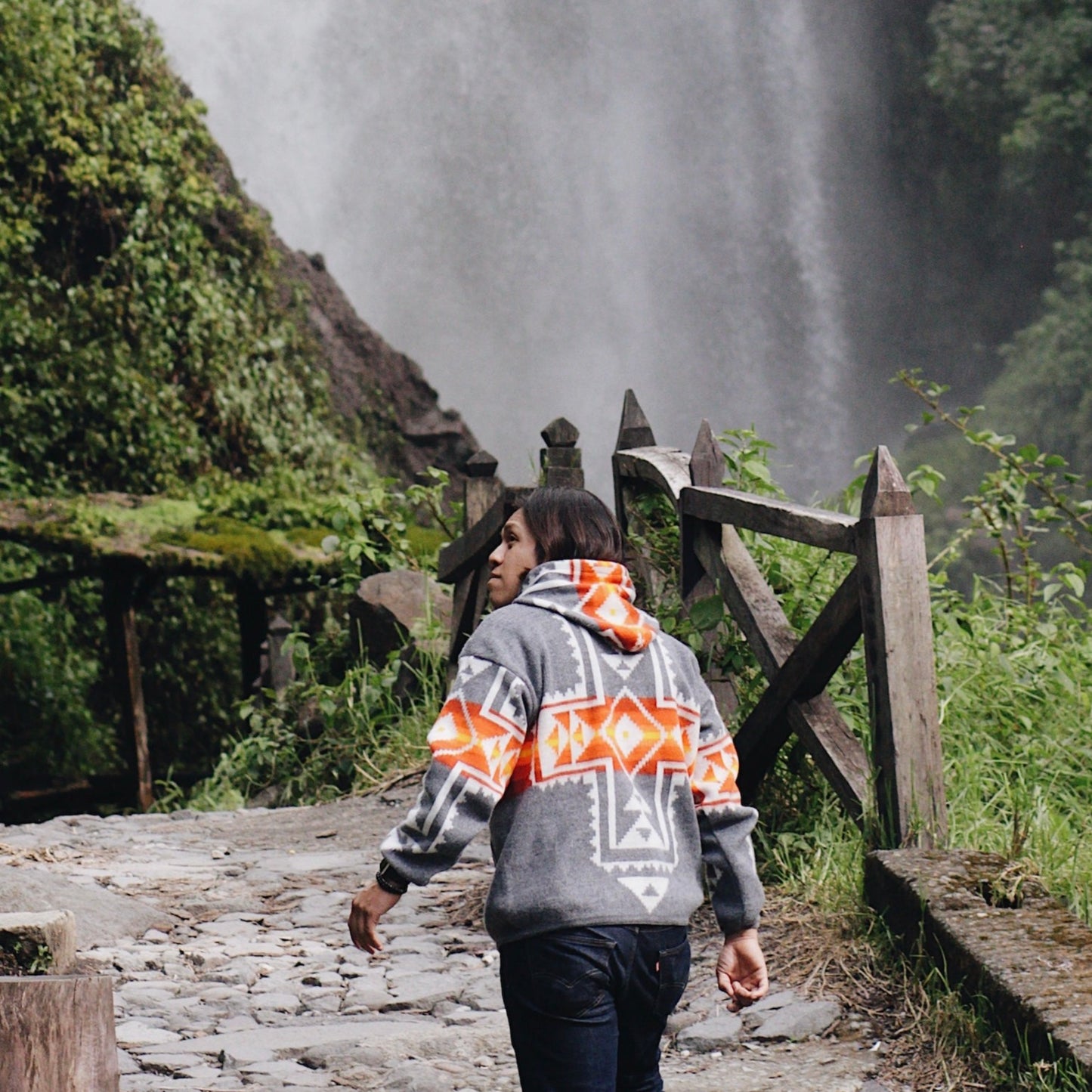 Wolf Grey Native Cross Wool Jacket