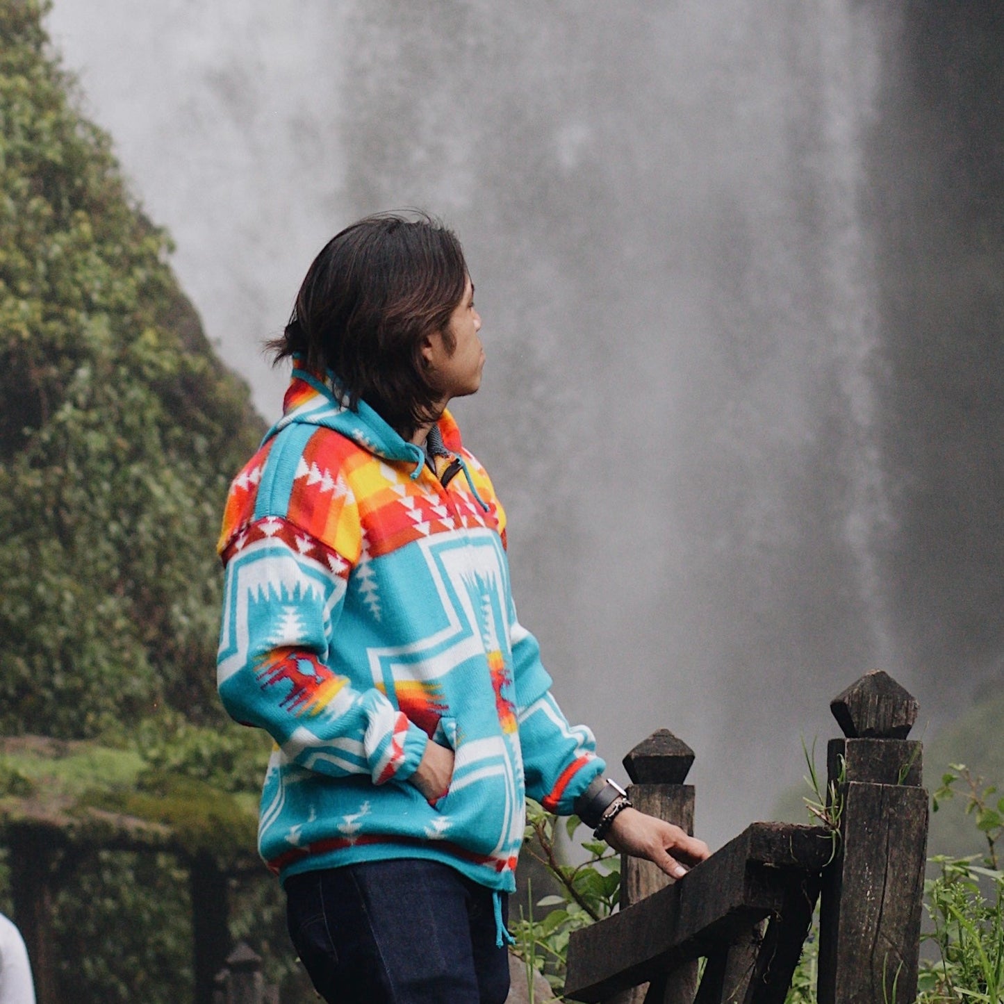Turquoise Native Cross Jacket