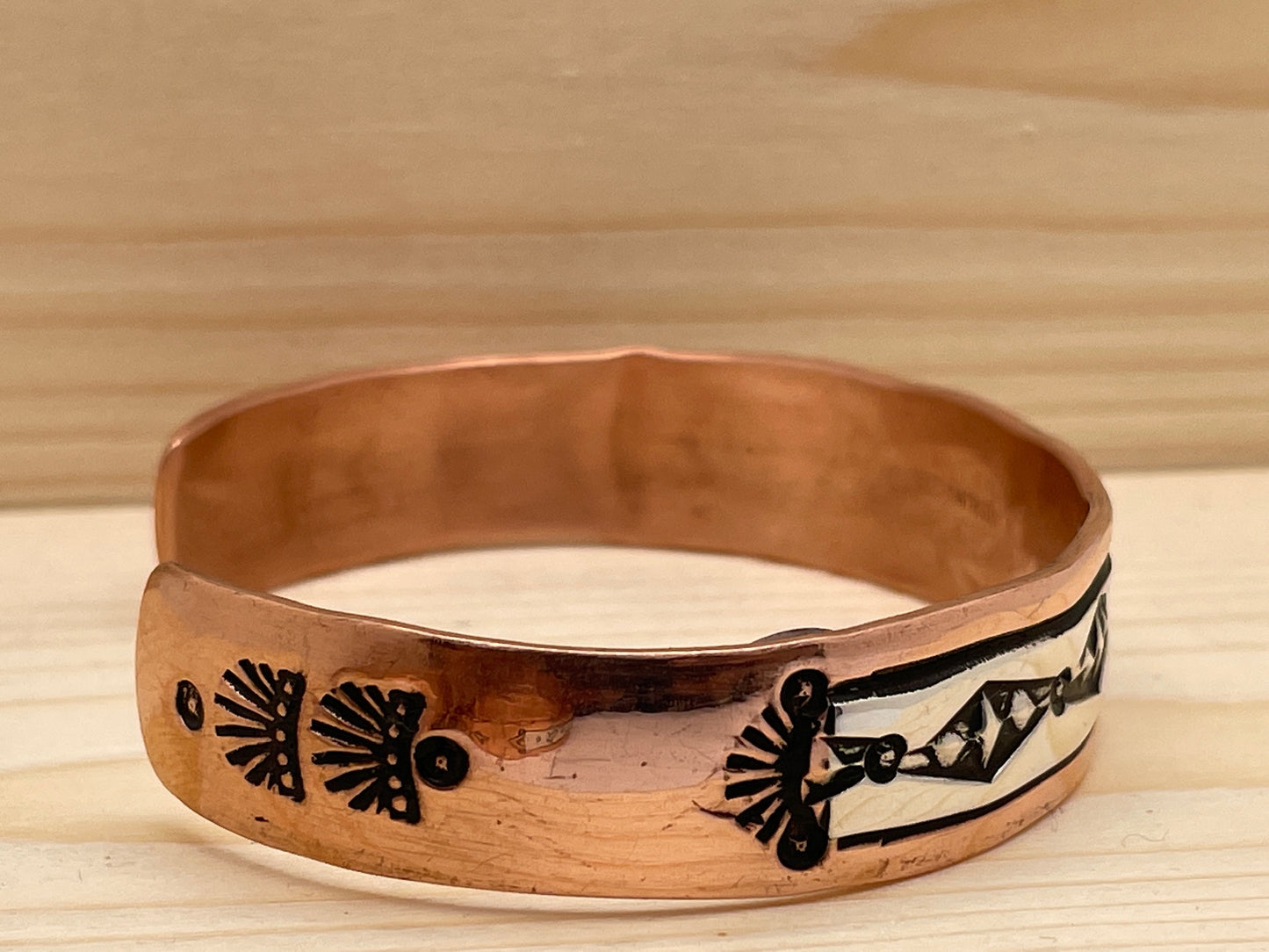ZigZag Copper And Sterling Silver Bracelet