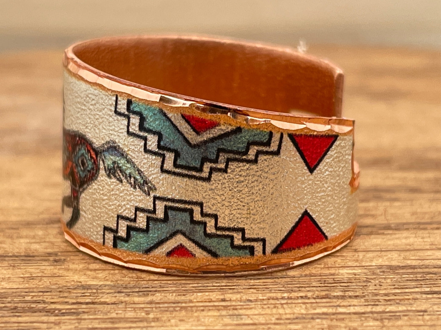 Horse Painted Copper Ring