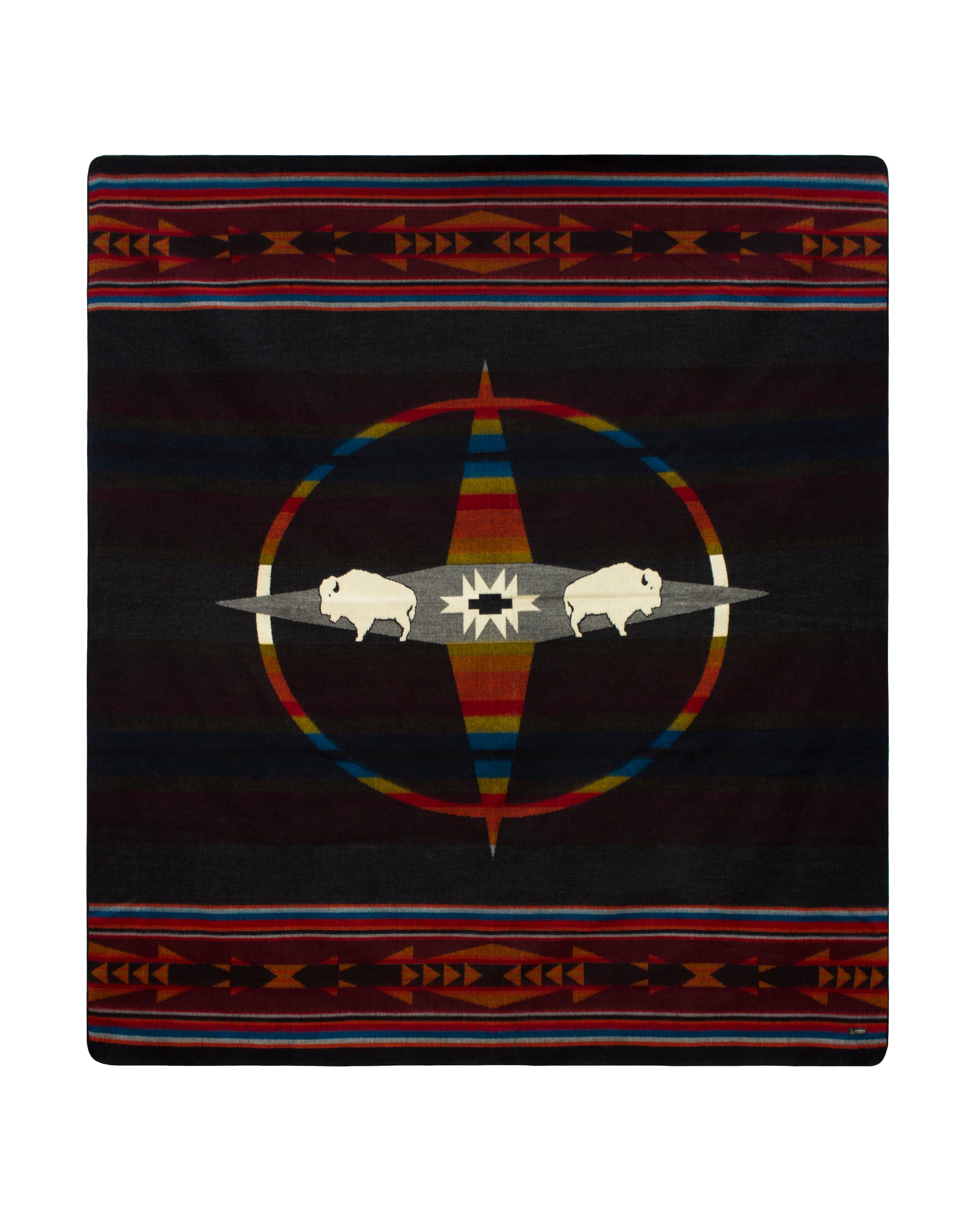 alpaca wool blend southwest queen blanket bison haven indigenous design
