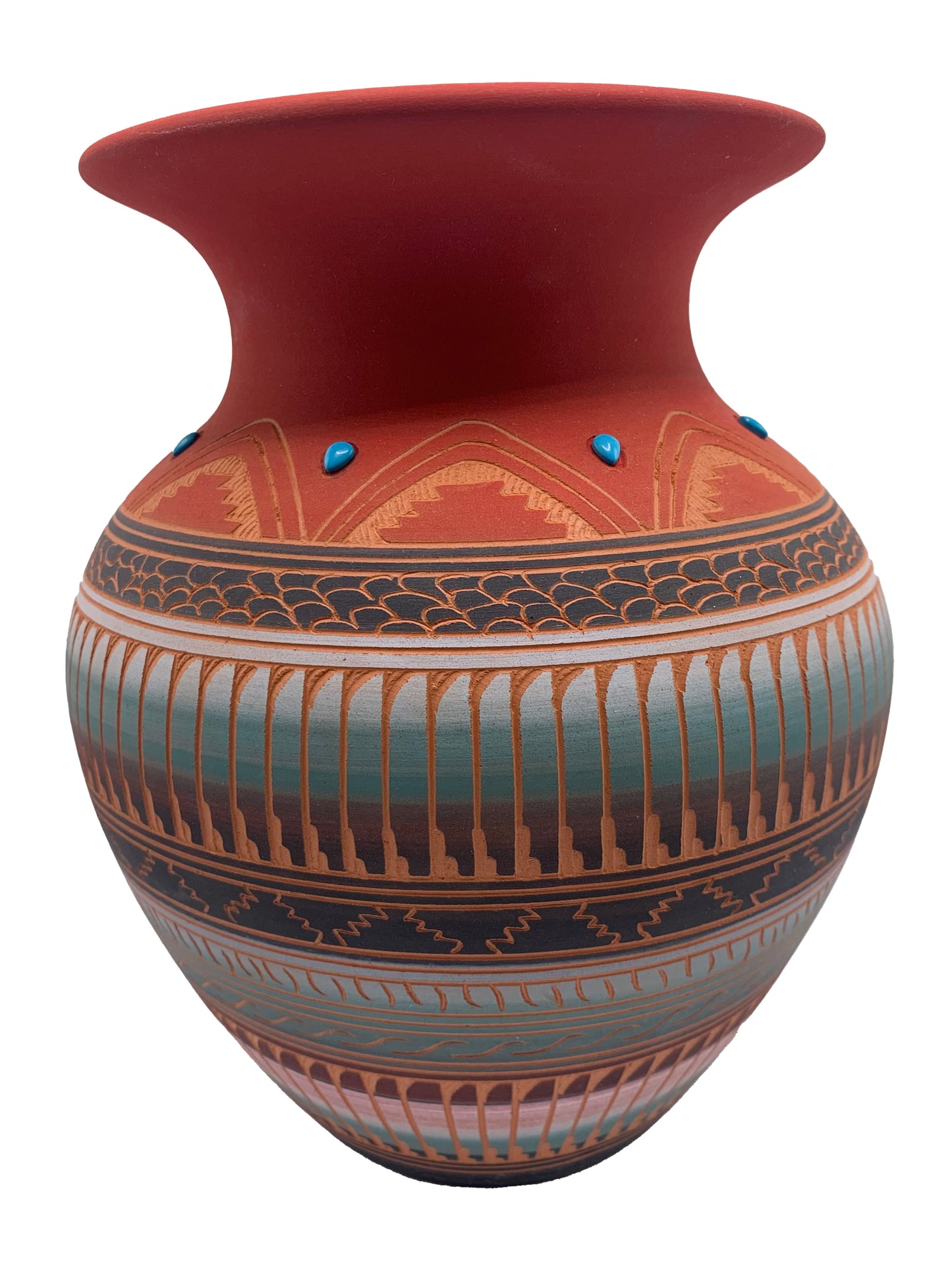 Navajo Etched Pottery by Robinson Valencia