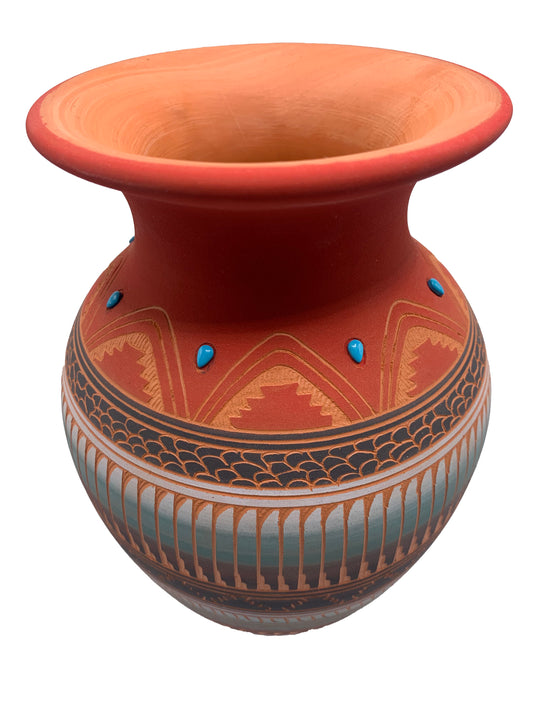 Navajo Etched Pottery by Robinson Valencia