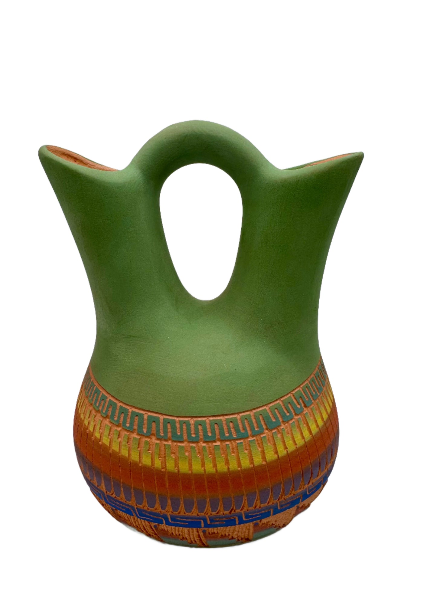 Navajo Etched Wedding Vase