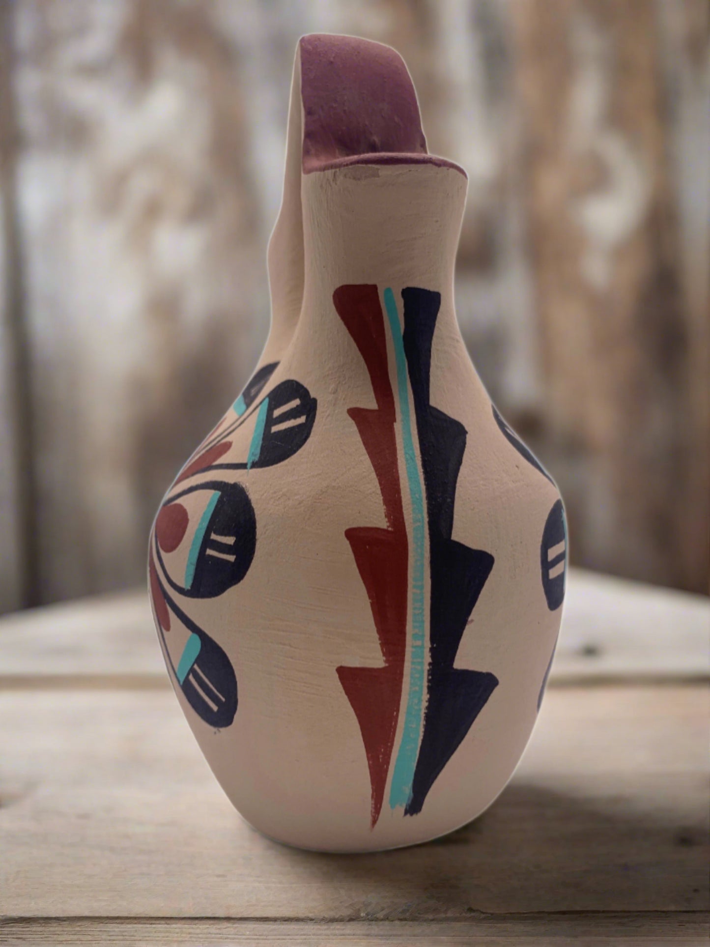 Acoma Pueblo Sacred Unity Wedding Vase by Chinana Jemez